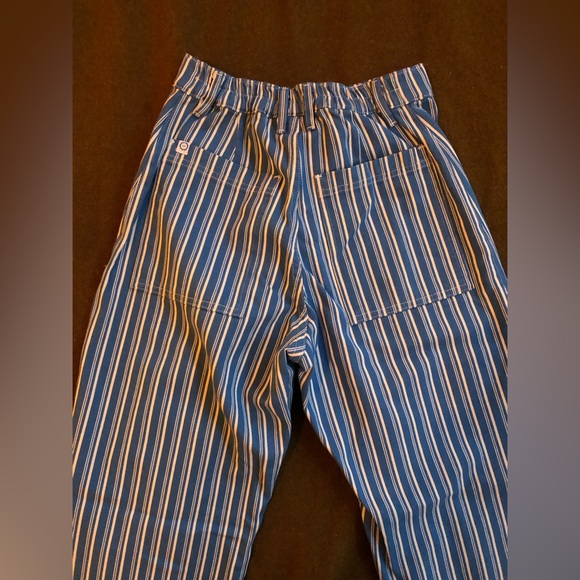 Big Bud Western Pants—  XS blue + white stripe - Picture 4 of 9